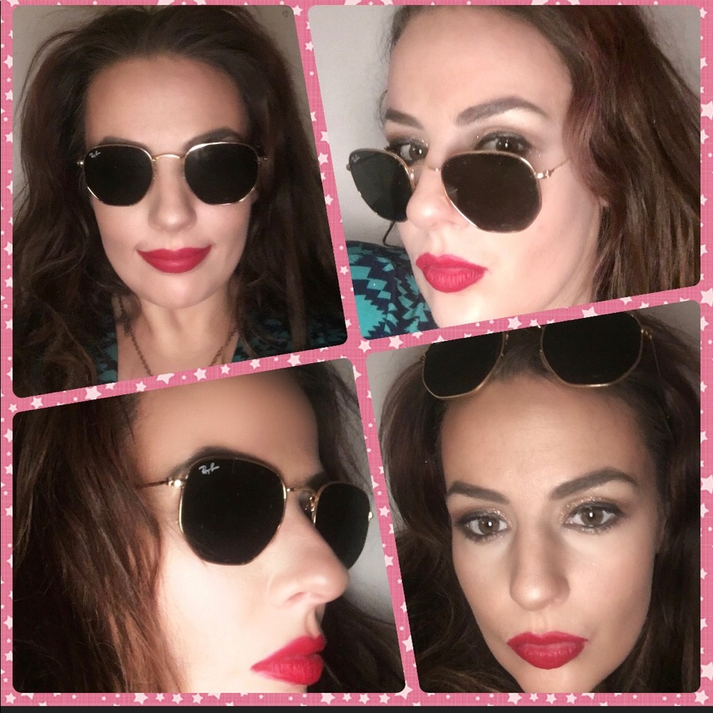 Ray -Ban Hexagonal Flat Lense Sunglasses